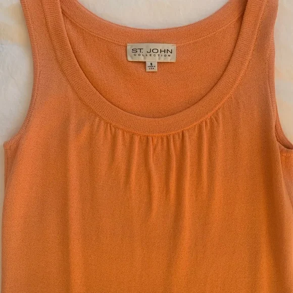 St. John Collection Orange Knit Cardigan - Picture 4 of 5